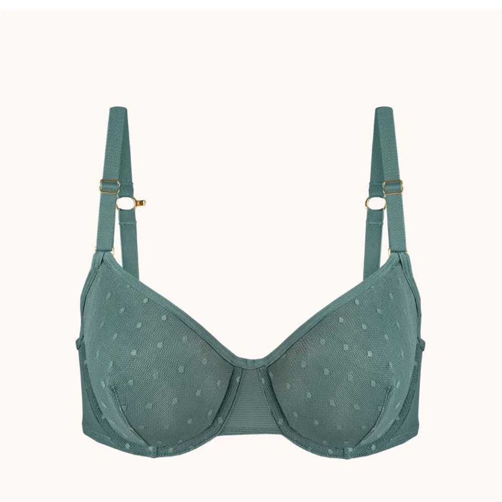 Lively Dot Mesh Unlined Bra
